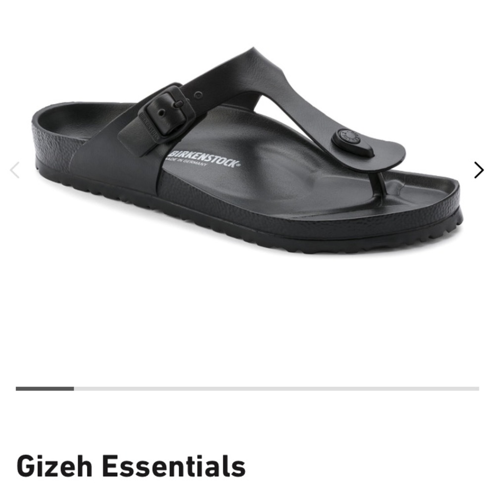 New in Box! Birkenstock “Gizeh” -Black- 38